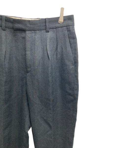 A.PRESSE（アプレッセ）A.PRESSE (アプレッセ) Wide Tapered Trousers（ワイド　テーパード　トラウザー） グレー サイズ:２の古着・服飾アイテム