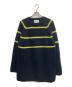 NOMA t.d.（ノーマティーディー）の古着「Big Stripe Sweater（ビッグ　ストライプ　スウェット）」｜ブラック