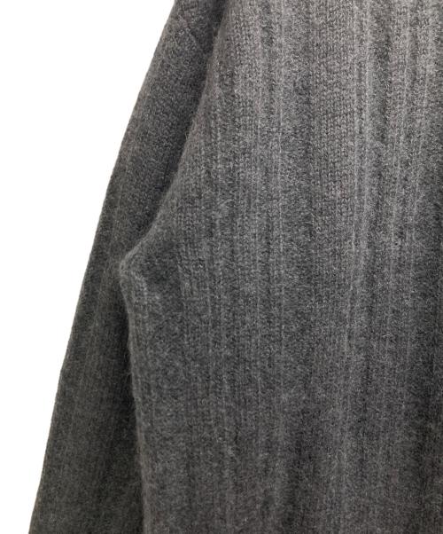 ATON（エイトン）ATON (エイトン) MOHAIR SILK SHAGGY RANDOM RIB CREWNECK（モヘア　シルク　シャギー　ランダム　リブ　クルーネック） グレー サイズ:04の古着・服飾アイテム