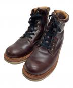 SLOW WEAR LIONスローウェアライオン）の古着「オイルドレザープレーンMIDブーツ」｜ブラウン