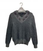 POLO RALPH LAURENポロ・ラルフローレン）の古着「チルデンニット」｜グレー