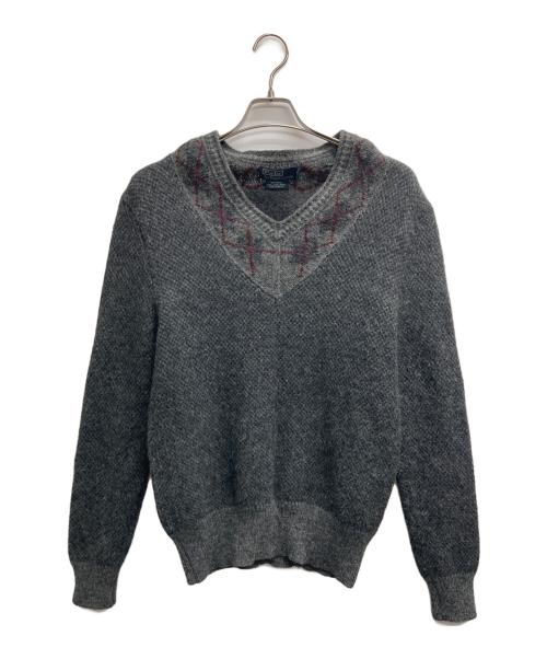 POLO RALPH LAUREN（ポロ・ラルフローレン）POLO RALPH LAUREN (ポロ・ラルフローレン) チルデンニット グレー サイズ:Lの古着・服飾アイテム