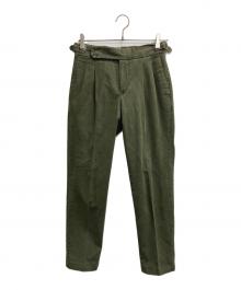 PT TORINO×BEAMS F（ピーティートリノ×ビームスエフ）の古着「GENTLEMAN FIT スラックス」｜カーキ
