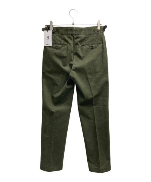 PT TORINO（ピーティートリノ）PT TORINO (ピーティートリノ) BEAMS F (ビームスエフ) GENTLEMAN FIT スラックス カーキ サイズ:42の古着・服飾アイテム