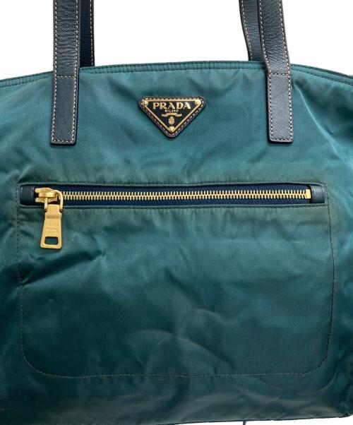 PRADA（プラダ）PRADA (プラダ) 2WAYナイロントートバッグ ダークグリーンの古着・服飾アイテム