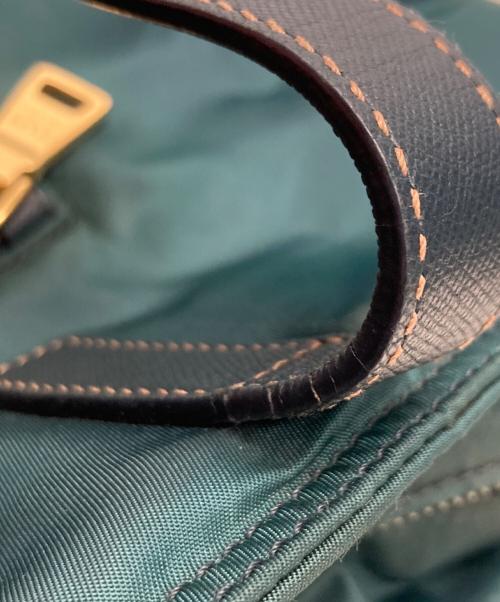 PRADA（プラダ）PRADA (プラダ) 2WAYナイロントートバッグ ダークグリーンの古着・服飾アイテム