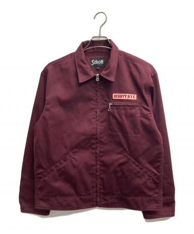 Schott NYC ワークジャケット L 赤 刺繍ロゴ 15 3010009919583055_01_3321w.jpeg