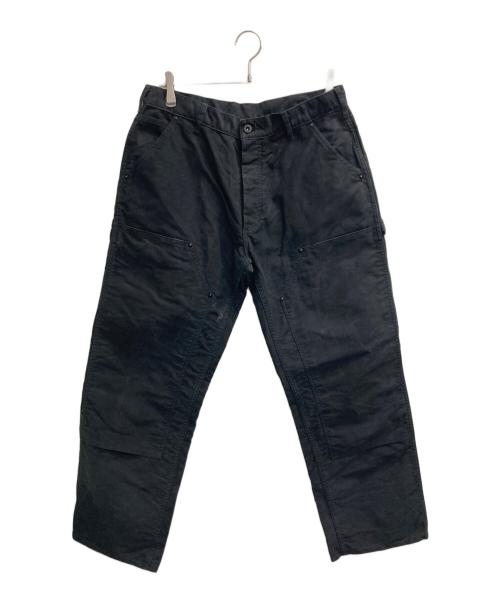 Willow Pants（ウィローパンツ）Willow Pants (ウィローパンツ) ダブルニーペインターパンツ ブラック サイズ:１の古着・服飾アイテム