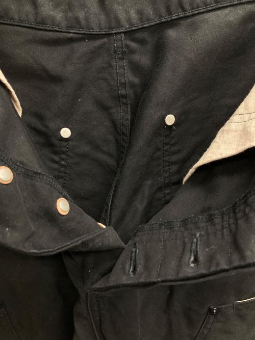 Willow Pants（ウィローパンツ）Willow Pants (ウィローパンツ) ダブルニーペインターパンツ ブラック サイズ:１の古着・服飾アイテム