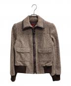 OLD ENGLANDオールドイングランド）の古着「シルク混ヘリンボーンジャケット」｜ブラウン