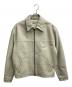 GUESS USA（ゲス ユーエスエー）の古着「COW LEATHER JACKET（カウ　レザー　ジャケット）」｜アイボリー