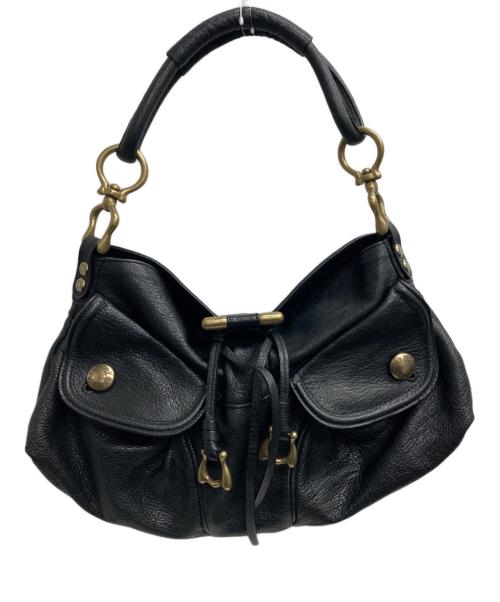 TOFF&LOADSTONE（トフアンドロードストーン）TOFF&LOADSTONE (トフアンドロードストーン) レザーハンドバッグ ブラックの古着・服飾アイテム