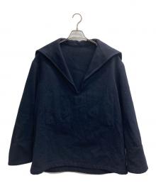 LE GLAZIK（ル グラジック）の古着「ウールスモックパーカー」｜ネイビー