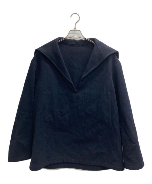 LE GLAZIK（ル グラジック）LE GLAZIK (ル グラジック) ウールスモックパーカー ネイビー サイズ:記載なしの古着・服飾アイテム
