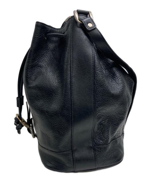 Burberry's（バーバリーズ）Burberry's (バーバリーズ) 巾着ショルダーバッグ ブラックの古着・服飾アイテム