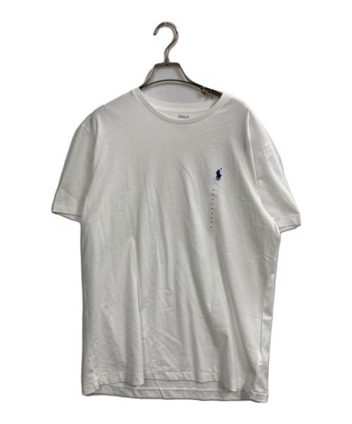 POLO RALPH LAUREN（ポロ・ラルフローレン）POLO RALPH LAUREN (ポロ・ラルフローレン) クルーネックカットソー ホワイト サイズ:Mの古着・服飾アイテム