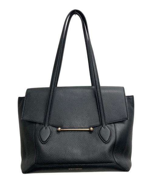 STRATHBERRY（ストラスベリー）STRATHBERRY (ストラスベリー) レザーハンドバッグ ブラックの古着・服飾アイテム