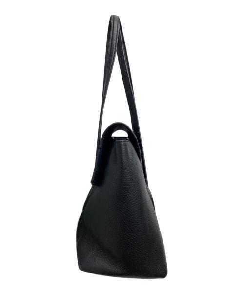 STRATHBERRY（ストラスベリー）STRATHBERRY (ストラスベリー) レザーハンドバッグ ブラックの古着・服飾アイテム