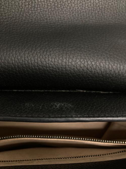 STRATHBERRY（ストラスベリー）STRATHBERRY (ストラスベリー) レザーハンドバッグ ブラックの古着・服飾アイテム