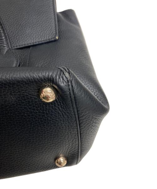 STRATHBERRY（ストラスベリー）STRATHBERRY (ストラスベリー) レザーハンドバッグ ブラックの古着・服飾アイテム