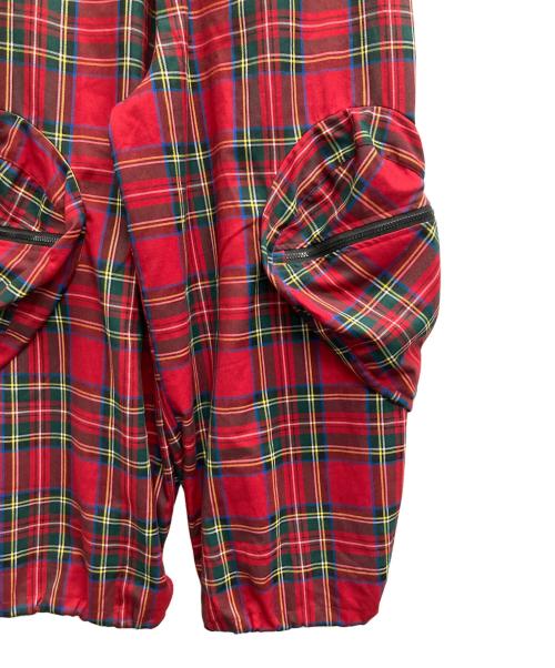 HEIHEI（ヘイヘイ）HEIHEI (ヘイヘイ) ハートポケットカーゴパンツ レッド サイズ:Fの古着・服飾アイテム