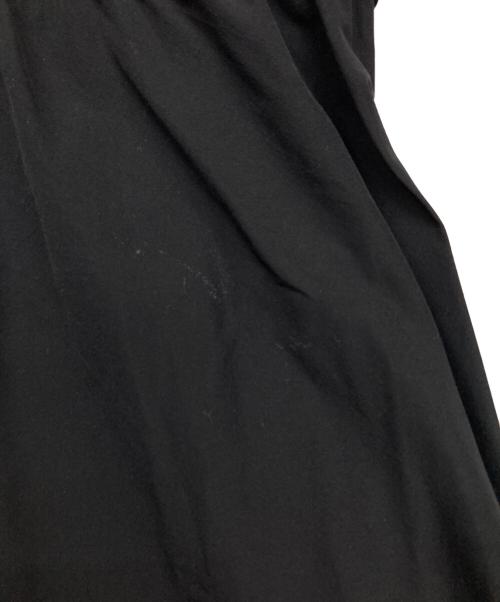 PLAN C（プランシー）PLAN C (プランシー) タフタリボンノースリーブ裾フレアワンピース ブラック サイズ:40の古着・服飾アイテム