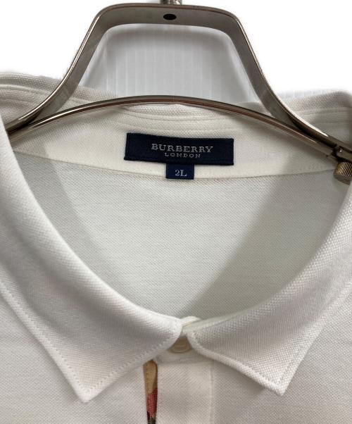 BURBERRY LONDON（バーバリーロンドン）BURBERRY LONDON (バーバリーロンドン) ポロシャツ ホワイト サイズ:2L 未使用品の古着・服飾アイテム