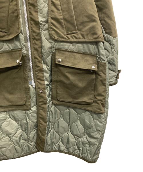 PUBLIC TOKYO（パブリックトウキョウ）PUBLIC TOKYO (パブリックトウキョウ) キルトスウェードコンビコート カーキ サイズ:1の古着・服飾アイテム