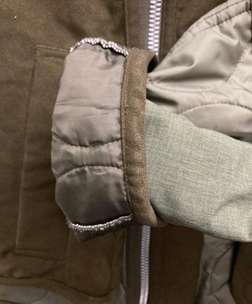 PUBLIC TOKYO（パブリックトウキョウ）PUBLIC TOKYO (パブリックトウキョウ) キルトスウェードコンビコート カーキ サイズ:1の古着・服飾アイテム