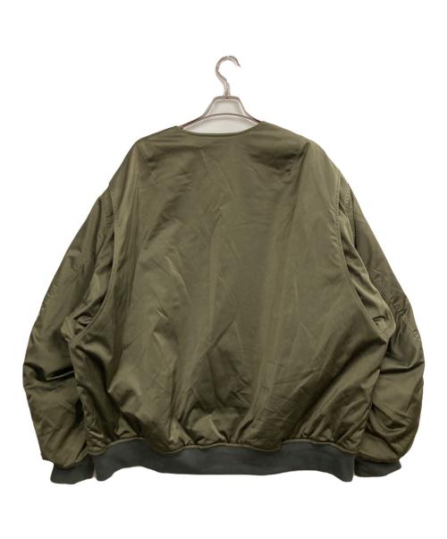 Lui's（ルイス）Lui's (ルイス) 裏キルティングブルゾン カーキ サイズ:Fの古着・服飾アイテム
