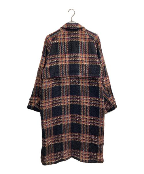 MAISON SPECIAL（メゾンスペシャル）MAISON SPECIAL (メゾンスペシャル) ツイードチェックウールプライムオーバーステンカラーコート マルチカラー サイズ:1の古着・服飾アイテム