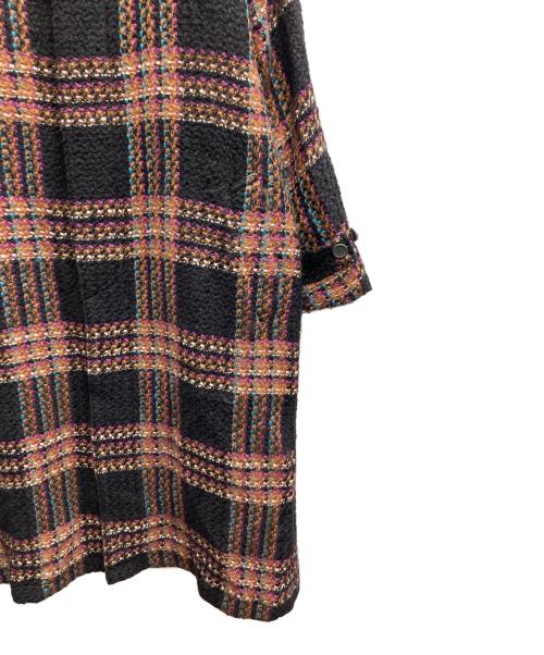 MAISON SPECIAL（メゾンスペシャル）MAISON SPECIAL (メゾンスペシャル) ツイードチェックウールプライムオーバーステンカラーコート マルチカラー サイズ:1の古着・服飾アイテム