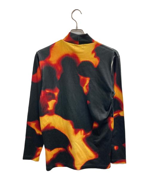 taupe（トープ）taupe (トープ) GRAPHICAL MOCK-NECK TOP（グラフィカル　モック　ネック　トップ） ブラック サイズ:２の古着・服飾アイテム