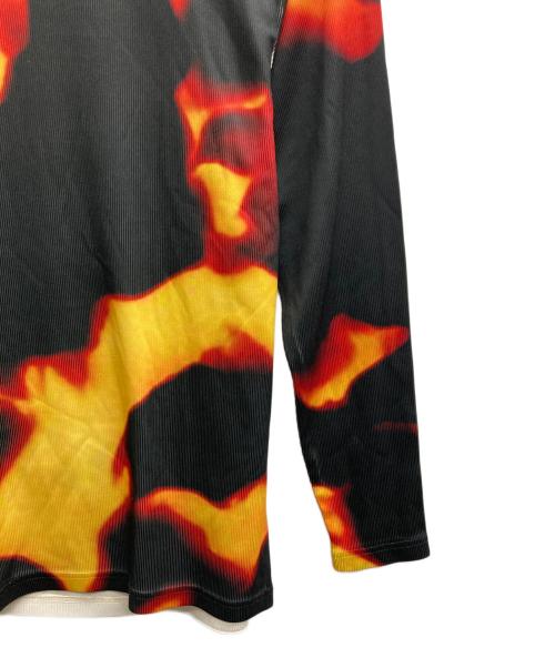 taupe（トープ）taupe (トープ) GRAPHICAL MOCK-NECK TOP（グラフィカル　モック　ネック　トップ） ブラック サイズ:２の古着・服飾アイテム