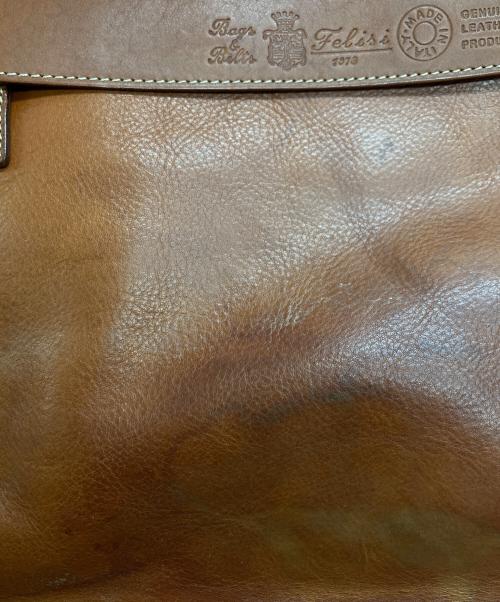 Felisi（フェリージ）Felisi (フェリージ) レザーハンドバッグ ブラウンの古着・服飾アイテム