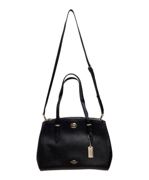 COACH（コーチ）COACH (コーチ) ハンドバッグ ブラックの古着・服飾アイテム