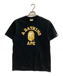A BATHING APE（アベイシングエイプ）の古着「プリントTシャツ」｜ブラック
