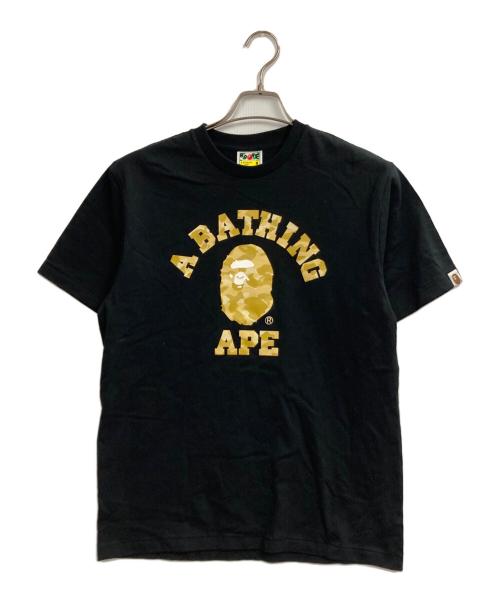 A BATHING APE（アベイシングエイプ）A BATHING APE (アベイシングエイプ) プリントTシャツ ブラック サイズ:Mの古着・服飾アイテム