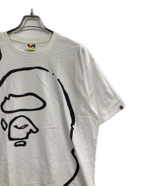 A BATHING APE（アベイシングエイプ）A BATHING APE (アベイシングエイプ) プリントTシャツ ホワイト サイズ:2XLの古着・服飾アイテム