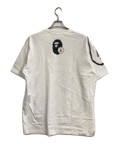 A BATHING APE（アベイシングエイプ）A BATHING APE (アベイシングエイプ) プリントTシャツ ホワイト サイズ:2XLの古着・服飾アイテム