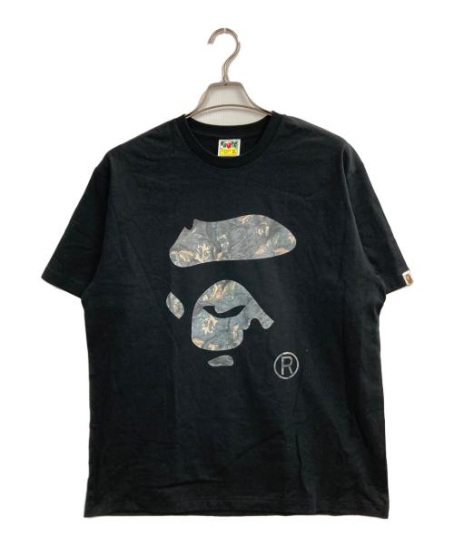A BATHING APE（アベイシングエイプ）A BATHING APE (アベイシングエイプ) プリントTシャツ ブラック サイズ:XLの古着・服飾アイテム