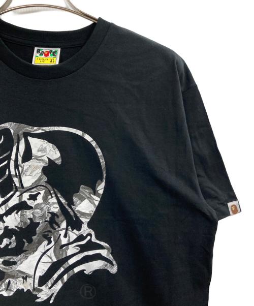 A BATHING APE（アベイシングエイプ）A BATHING APE (アベイシングエイプ) TREE EDGE CAMO GENERAL TEE ブラック サイズ:XLの古着・服飾アイテム