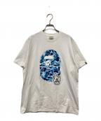 A BATHING APEアベイシングエイプ）の古着「プリントTシャツ」｜ホワイト