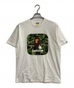 A BATHING APEアベイシングエイプ）の古着「プリントTシャツ」｜ホワイト