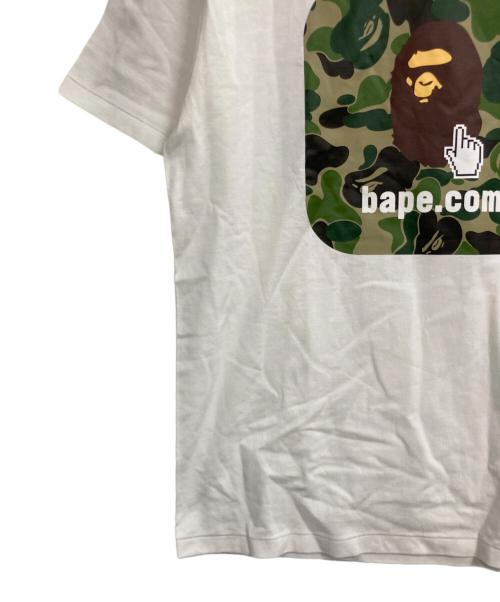 A BATHING APE（アベイシングエイプ）A BATHING APE (アベイシングエイプ) プリントTシャツ ホワイト サイズ:Ｌの古着・服飾アイテム