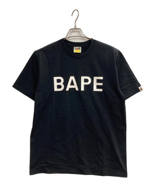 A BATHING APE（アベイシングエイプ）A BATHING APE (アベイシングエイプ) プリントTシャツ ブラック サイズ:Lの古着・服飾アイテム