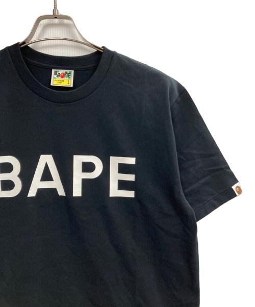 A BATHING APE（アベイシングエイプ）A BATHING APE (アベイシングエイプ) プリントTシャツ ブラック サイズ:Lの古着・服飾アイテム