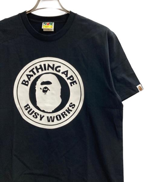 A BATHING APE（アベイシングエイプ）A BATHING APE (アベイシングエイプ) プリントTシャツ ブラック サイズ:Lの古着・服飾アイテム