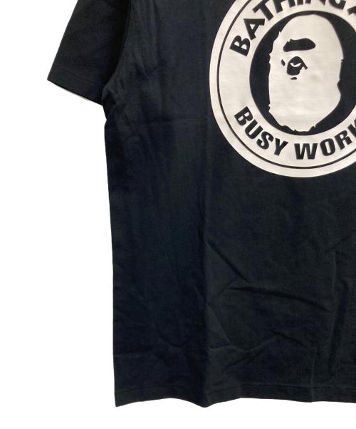 A BATHING APE（アベイシングエイプ）A BATHING APE (アベイシングエイプ) プリントTシャツ ブラック サイズ:Lの古着・服飾アイテム