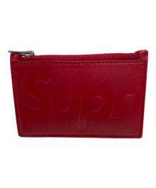 SUPREME（シュプリーム）の古着「Leather Zip Card Holder」｜レッド